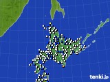 北海道地方のアメダス実況(風向・風速)(2025年03月01日)