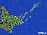 道東のアメダス実況(日照時間)(2025年03月02日)