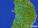 秋田県のアメダス実況(日照時間)(2025年03月02日)