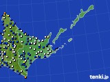 2025年03月02日の道東のアメダス(風向・風速)