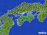 四国地方のアメダス実況(降水量)(2025年03月04日)