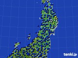 2025年03月04日の東北地方のアメダス(日照時間)