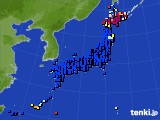 アメダス実況(日照時間)(2025年03月04日)
