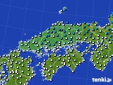 2025年03月04日の中国地方のアメダス(気温)