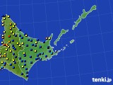 道東のアメダス実況(積雪深)(2025年03月08日)