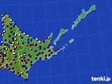 道東のアメダス実況(日照時間)(2025年03月08日)