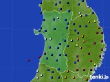 秋田県のアメダス実況(日照時間)(2025年03月08日)