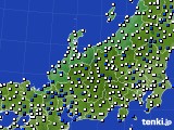 北陸地方のアメダス実況(風向・風速)(2025年03月09日)