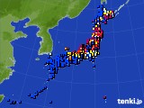 アメダス実況(日照時間)(2025年03月13日)