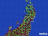 東北地方のアメダス実況(日照時間)(2025年03月14日)