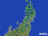 東北地方のアメダス実況(気温)(2025年03月14日)
