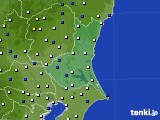 茨城県のアメダス実況(風向・風速)(2025年03月14日)