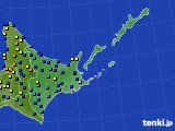 道東のアメダス実況(積雪深)(2025年03月15日)
