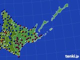 道東のアメダス実況(日照時間)(2025年03月15日)
