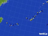 沖縄地方のアメダス実況(風向・風速)(2025年03月16日)