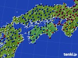 四国地方のアメダス実況(日照時間)(2025年03月18日)