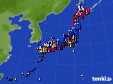 アメダス実況(日照時間)(2025年03月19日)
