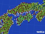 四国地方のアメダス実況(日照時間)(2025年03月20日)