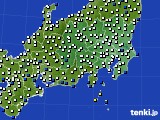 2025年03月20日の関東・甲信地方のアメダス(風向・風速)