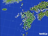 九州地方のアメダス実況(風向・風速)(2025年03月20日)