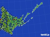 道東のアメダス実況(日照時間)(2025年03月21日)