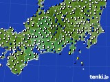 東海地方のアメダス実況(風向・風速)(2025年03月21日)