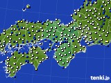 近畿地方のアメダス実況(風向・風速)(2025年03月21日)