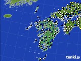 九州地方のアメダス実況(風向・風速)(2025年03月21日)