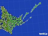 2025年03月21日の道東のアメダス(風向・風速)