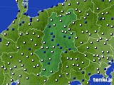 長野県のアメダス実況(風向・風速)(2025年03月22日)