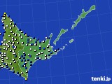 2025年03月23日の道東のアメダス(風向・風速)