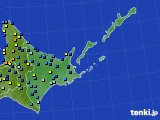 道東のアメダス実況(積雪深)(2025年03月24日)
