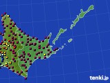 道東のアメダス実況(日照時間)(2025年03月24日)