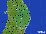 岩手県のアメダス実況(日照時間)(2025年03月24日)