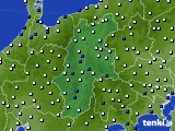 長野県のアメダス実況(風向・風速)(2025年03月25日)