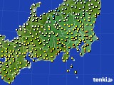 関東・甲信地方のアメダス実況(気温)(2025年03月26日)
