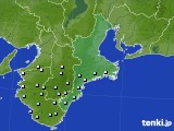 2025年03月27日の三重県のアメダス(降水量)