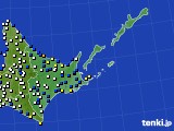 2025年03月30日の道東のアメダス(風向・風速)