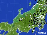 北陸地方のアメダス実況(降水量)(2025年04月01日)