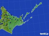 道東のアメダス実況(積雪深)(2025年04月02日)