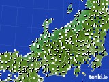 北陸地方のアメダス実況(風向・風速)(2025年04月02日)