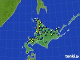 北海道地方のアメダス実況(積雪深)(2025年04月03日)