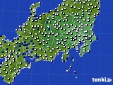 2025年04月03日の関東・甲信地方のアメダス(風向・風速)