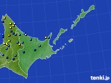 道東のアメダス実況(積雪深)(2025年04月07日)