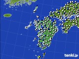 2025年04月11日の九州地方のアメダス(風向・風速)