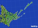 2025年04月13日の道東のアメダス(風向・風速)