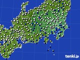 関東・甲信地方のアメダス実況(風向・風速)(2025年04月14日)