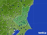 茨城県のアメダス実況(風向・風速)(2025年04月14日)