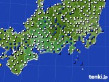 東海地方のアメダス実況(風向・風速)(2025年04月17日)