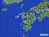 2025年04月17日の九州地方のアメダス(風向・風速)